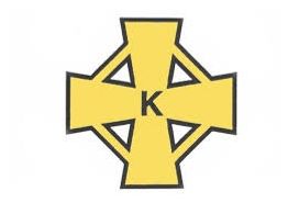 Förbundets logga består av ett gyllene (gult) kors med ett K i mitten för att symbolisera att Kristus står i centrum av vår verksamhet